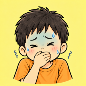 息子車酔い